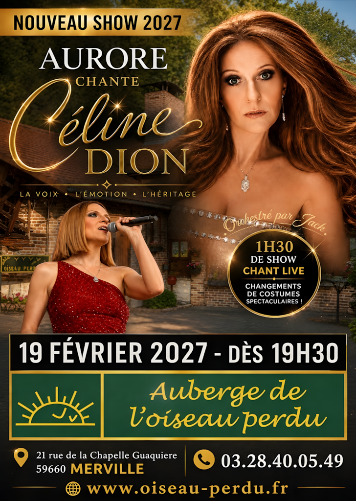 Affiche de la soirée Celine Dion